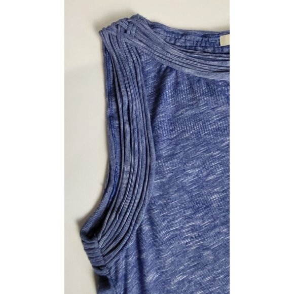 Max Studio Sleeveless Blue Ribbed Knit Dress Size Small - Picture 3 of 9